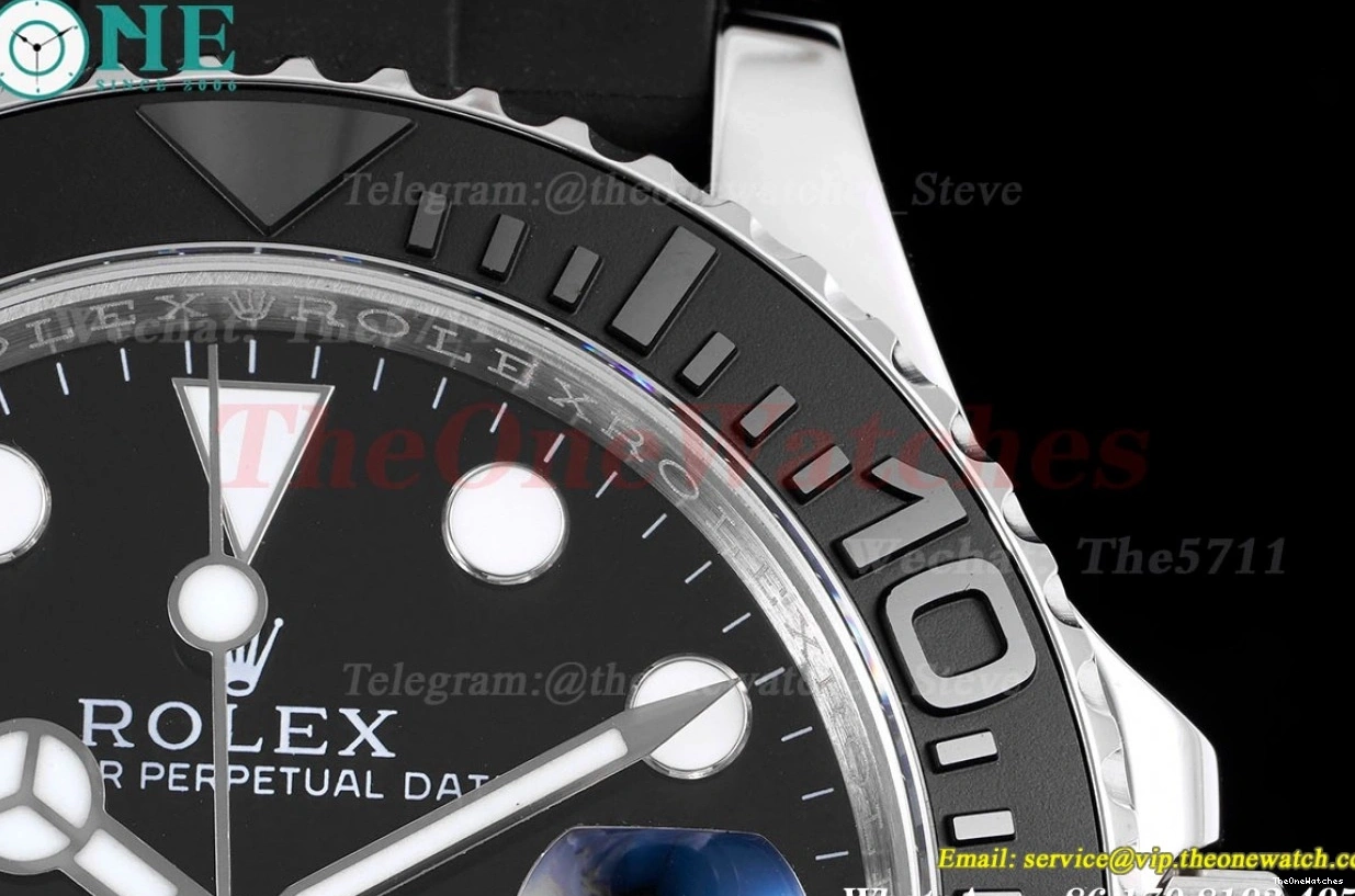 42mm JVSF VR3235 YachtMaster SS 904L Blk 226659 RU 0409